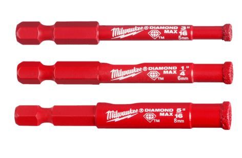 MILWAUKEE DIAMOND MAX™ HOLE SAW 3 PIECE SET