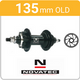 Rear Disc - 6 Bolt - 135mm - 1 Spd Cassette - Nutted - Black - 95164