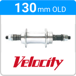 Rear 130mm - Screw On - Nutted - Silver - V2051