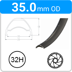 35.0mm OD - Jetset AM 30 - DW - SJ - TR - DS - 32H - Black - 97124 - 97126