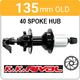 Rear Disc - 6 Bolt - 135mm - Cassette 8/10 - Sealed - Black - 94122A