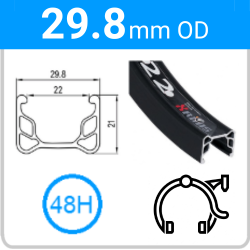 29.8mm OD - Alex Y22 - 48H - Black - 97092