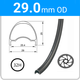 29.0mm OD - Jetset AR-25 - DW - DS - SJ - TR - 32H - Black - 97137