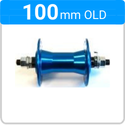 Front - Nutted - 3/8" - Retro BMX - Blue - 96811