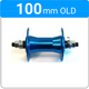 Front - Nutted - 3/8" - Retro BMX - Blue - 96811
