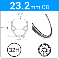 23.2mm OD - Mach1 MX - DW - DS - SSE - 32H - Black - 97070