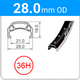 28.0mm OD - Jetset CH-E213 - DW - PJ - ME - 36H - Black - 97040 - 97041 - 97045
