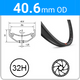 40.6mm OD - Mach1 TRUCKY35 - DW - DS - TR - SSE - 32H - Black - 97069