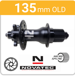 Rear Disc - 6 Bolt - 135mm - MICRO SPLINE - Q/R - Black - 95977