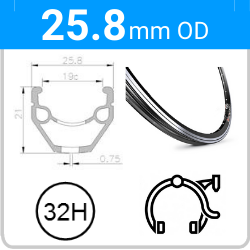 25.8mm OD - Mach1 240 - DW - PJ - SSE - MSW - 32H - Black - 97034