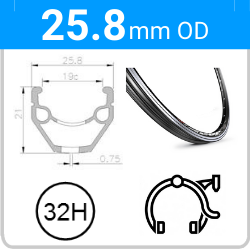 25.8mm OD - Mach1 REVO - DW - PJ - SSE - MSW - 32H - Black - 97032