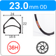 24.0mm OD - DYAD - DW - PJ - NON - 36H - Black - V1408