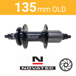Rear Disc - 6 Bolt - Nutted - 135mm - Cassette 8/10 - Sealed- Black - 95968