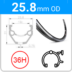 25.8mm OD - Mach1 240 - DW - PJ - SSE - MSW - 36H - Black - 97035