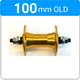 Front - Nutted - 3/8" - Retro BMX - Gold - 96812