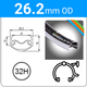 26.2mm OD - Alex ADVENTURER2 - DW - PJ - ME - TR - 32H - Black - 97121