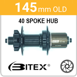 Rear Disc - 6 Bolt - 145mm - Cassette 8/11 - Sealed - Black - 94122B