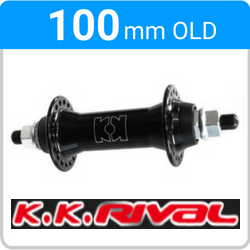 Front - Nutted - 3/8" - Alloy - Black - 93003A