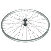 WHEEL - 26" JETSET S/W Alloy Rim, STEEL Nutted Hub, Mach1 Spokes, FRONT.  SILVER with BLACK Hub.   (Matching Rear 93841)