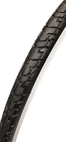 Tyre 700 x 35C BLACK with WHITE WALL Hybrid, (35-622)  Quality Vee Rubber tyre (4768)