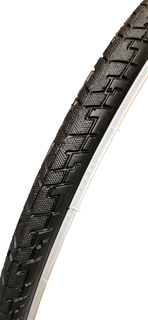 Tyre 700 x 35C BLACK with WHITE WALL Hybrid, (35-622)  Quality Vee Rubber tyre (4768)