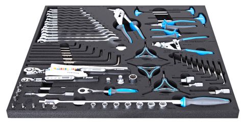 Unior Professional Set of tools in tray 4 for 2600A or 2600C - Torque tools and pliers 628630