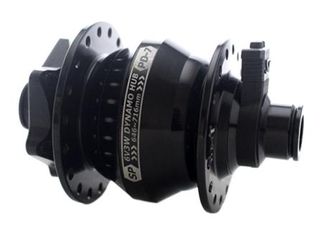 DYNAMO HUB  Shutter Precision, Model PD-7, 12mm Thru Axle, 100mm OLD, 32H, 6 Bolt Disc, Black