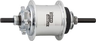 Sturmey Archer 3sp hub, Disc, RS-RK3 , 36Hole , Polished Silver . 135mm (Includes 18T cog, Twist Grip shifter & kit)