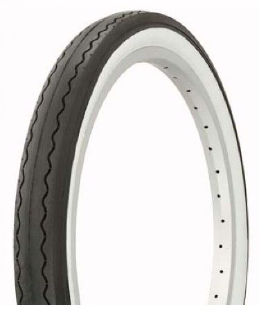 TYRE  20 x 2.125 BLACK with WHITE WALLS, Freestyle (57-406)