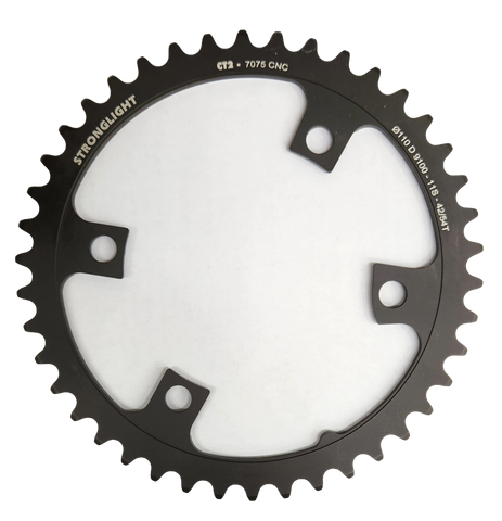 ROAD CHAINRING SHIMANO ULTEGRA - FC-R8000 - FC-R8050 comp.7075-T6CT² (black)11 Speed 110 BCD. Inner.42 (54)4 arms