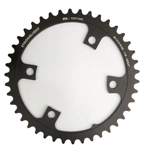 ROAD CHAINRING SHIMANO ULTEGRA - FC-R8000 - FC-R8050 comp.7075-T6CT&sup2; (black)11 Speed 110 BCD. Inner.42 (54)4 arms