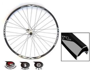 WHEEL  29/700c  Alex  EVO-2 D/w Black Eyeleted Rim ,  White Sealed 6 Bolt Alloy Hub , D.T Comp Black Spokes