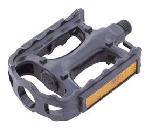 PEDALS  1/2" MTB one piece PP body, (toe clip attachable)