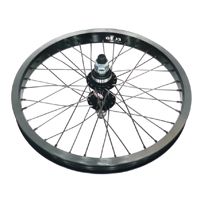 Wheel 16" Alex  G303 S/w Black Alloy rim , 14MM AXLE Novatec Sealed Flip Flop Black Hub , Silver Spokes . REAR .