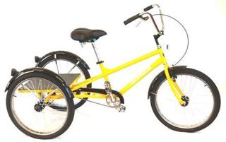 TRIKE  24" Single Speed, Industrial, 180kg Capacity  YELLOW