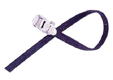 TOE STRAPS,  NYLON, BLACK, 450mm, (Sold in Pairs)