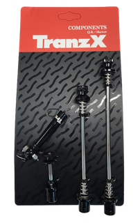 165mm - Anti Theft Skewer Set For Wheels & Seat Post. Alloy, Black