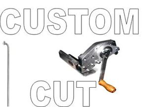 CUSTOM CUT SPOKE - J Hook, 14G Mach 1  SILVER - CUT 315mm down TO SPECIFIC SIZE (Please advise your Length)