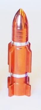 Valve Cap ATOMIC Rocket Orange, A/V