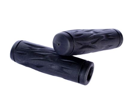 GRIPS. COMFORT, KRATON Rubber, BLACK, 125mm , closed end type, Quality VELO product