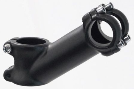 Ahead Stem  -  90mm Ext, 35 Degree, 28.6mm Dia., 25.4mm BB, Matt Black