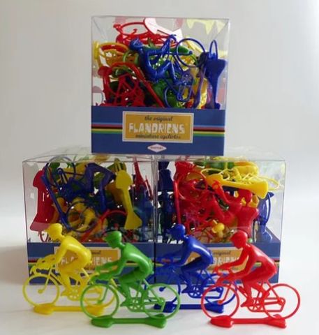 FLANDRIENS Models, Set of qty 20, PVC cyclists coloured