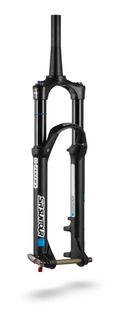Suntour Fork 27.5 DISC AXON34 BOOST, 1.5 TO 1 1/8 STEERER, REMOTE LOCK OUT-REBOUND COMP PCS, 15MMX110MM, 27.5 BOOST, 120mm/130mm/140MM Travel, GLOSS BLACK