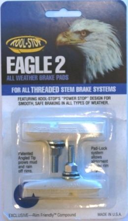 BRAKE PADS - KOOL STOP  EAGLE 2 WHITE THREADED   KSE2TW