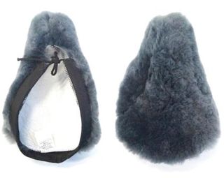 S/Cover, SHEEPSKIN, Large size to fit most seats, draw string fitting, Grey Pure Wool (300 x 220)