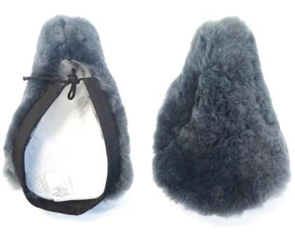 S/Cover, SHEEPSKIN, Large size to fit most seats, draw string fitting, Grey Pure Wool (300 x 220)