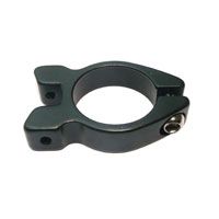 CLAMP - 34.9mm - Rear Carrier/Seatpost Clamp - With Additional Nodes (5mm) To Attach Rear Carrier - BLACK