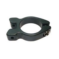 CLAMP - 34.9mm - Rear Carrier/Seatpost Clamp with lip - With Additional Nodes (5mm) To Attach Rear Carrier - BLACK