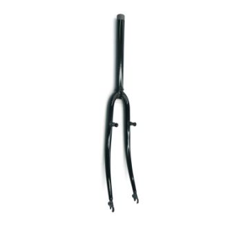 FORK  700 x 35C, Threadless, with Pivots, 1.1/8 / 28.6mm OD, 25.4mm ID, 260mm Stem, V-Brake BLACK (370mm axle to crown)