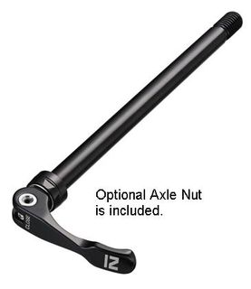 Novatec Through -Axle Skewer FRONT  15mm x 145mm  1.5mm thread pitch of which 15mm is threaded. Threaded Black Front (incls  Nut)
